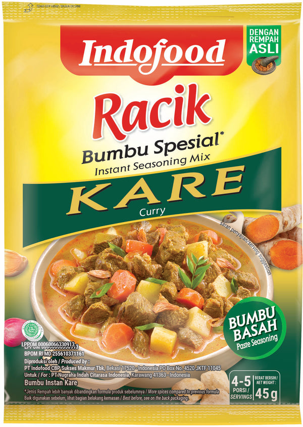 Indofood  Instant Seasoning Mix Paste Kare/ Curry 12 x 45g
