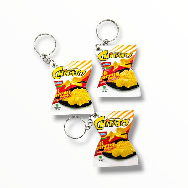 Chitato Indomie Mi Goreng Keyrings x 3