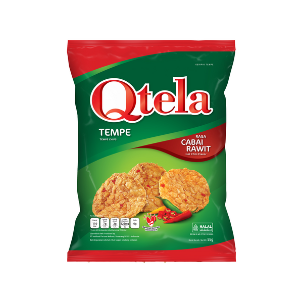 Qtela Tempe Chips Cabai Rawit