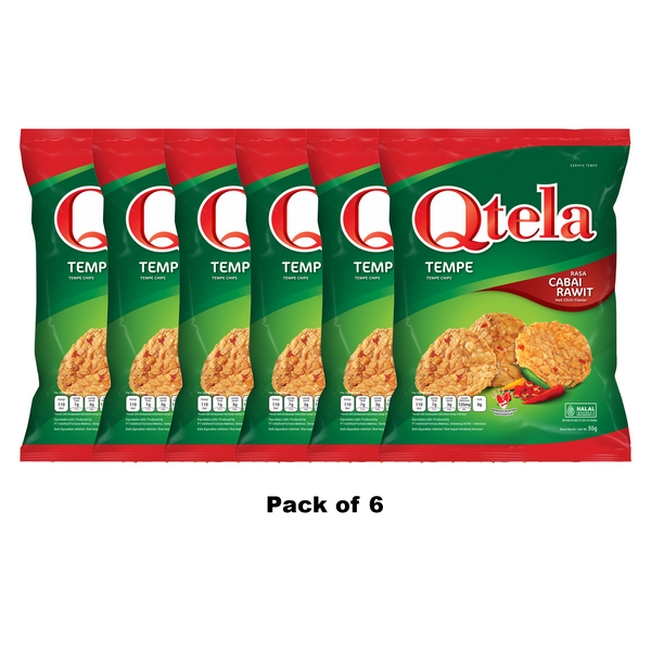 Qtela Tempe Chips Cabai Rawit