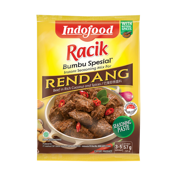 Indofood  Instant Seasoning Mix Paste Rendang 12 x 57g